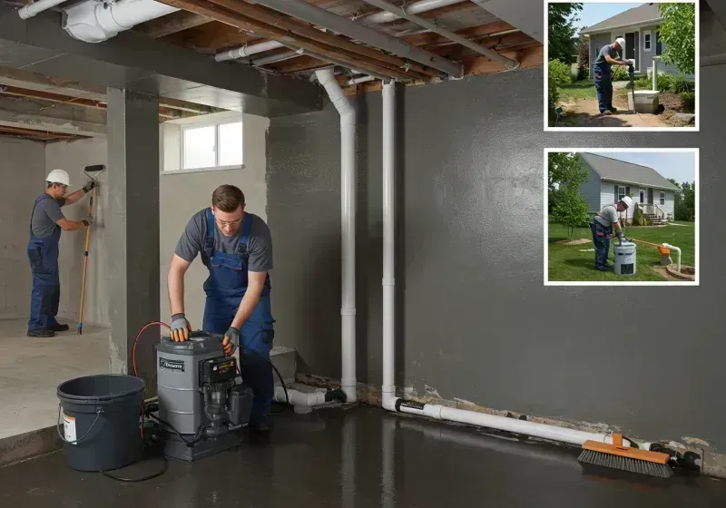 Basement Waterproofing and Flood Prevention process in La Harpe, IL